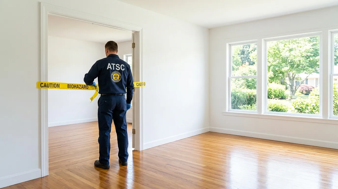 Certified biohazard cleanup crew performing Crime Scene Cleanup in Jerseyville